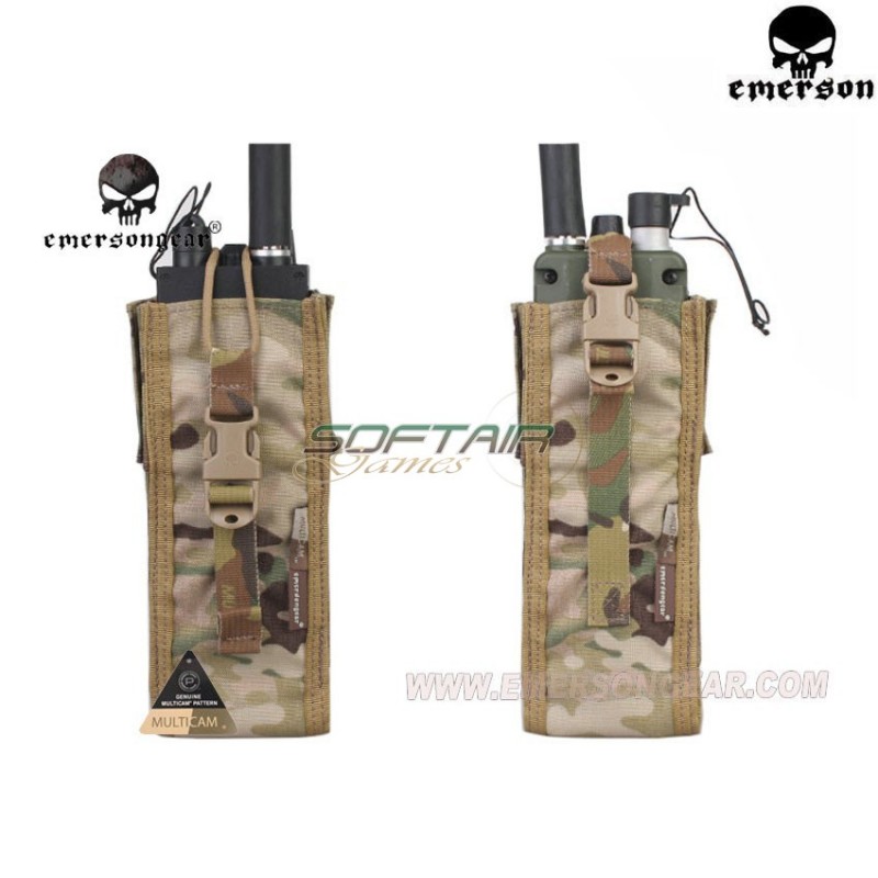 Tactical Open Radio Pouch Multicam® Genuine Usa For Prc148/152 Type Emerson (em8350mc)