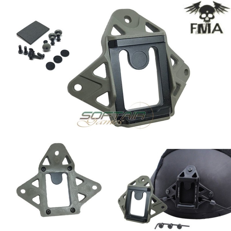 Wilcox Shroud Style 3 Holes P/n Foliage Green For Helmets Fma (fma-tb628-fg)