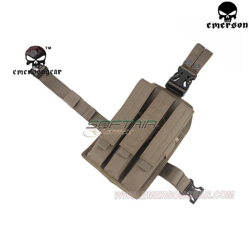 Pannello Gamba Foliage Green Triplo Per Mp7 Emerson (em6055b)