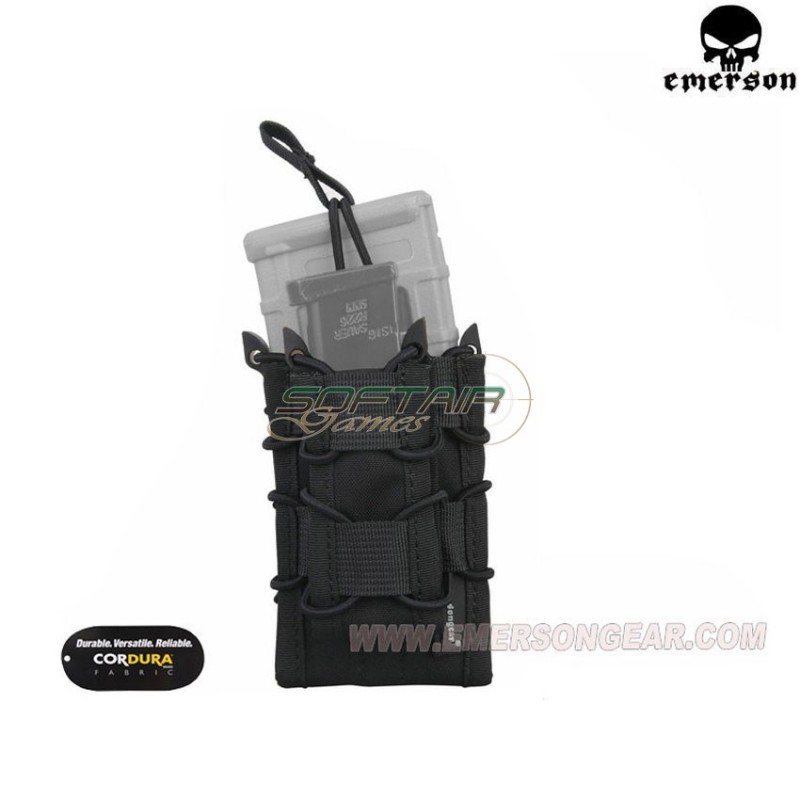 Double Decker Magazine Pouch Black Emerson (em6346bk)