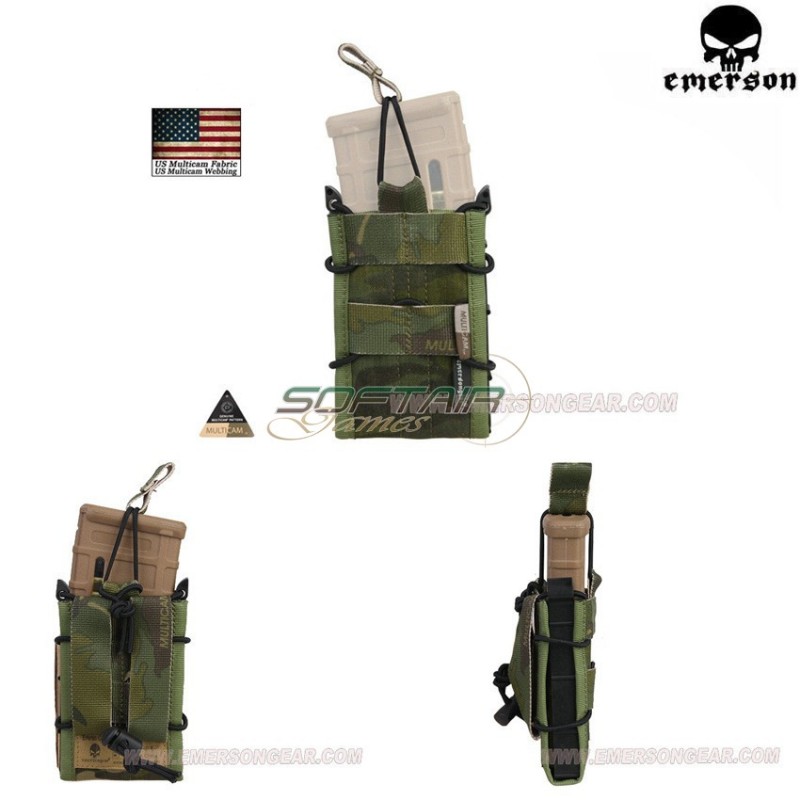 Rifle Magazine Taco Pouch Multicam® Tropic Genuine Usa Emerson (em6345mctp)