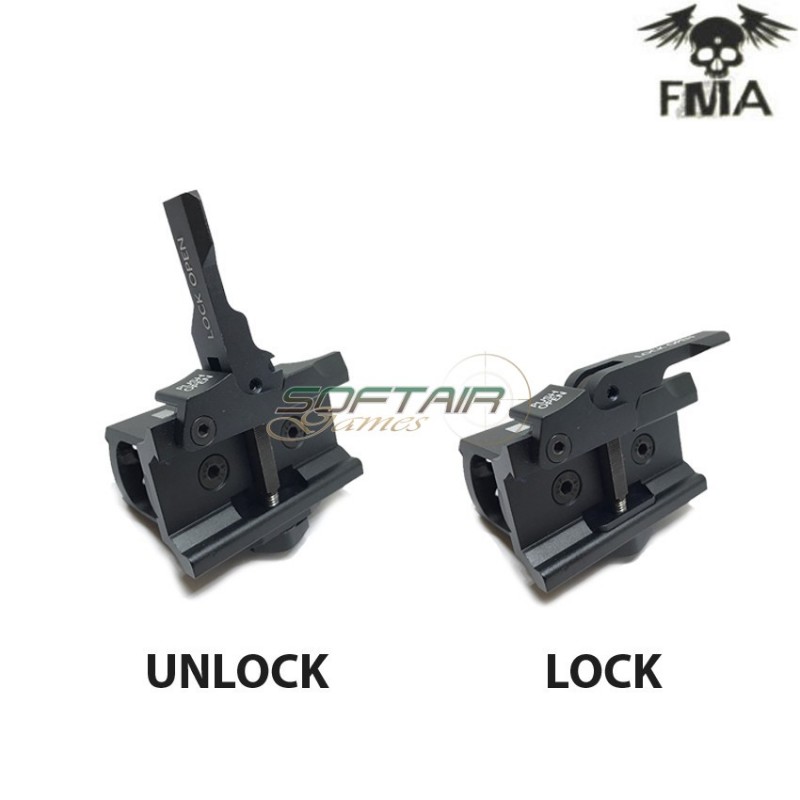 Qd Mount H1 Style Type A Black For T1/t2 Fma (fma-tb1065)