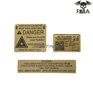 Custom Decals Stickers 01 Type For An Peq-15 Fma (fma-tb1078-01)