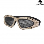 Occhiale Tattico Air Pro Dd Digital Desert Con Rete Emerson (em6480e)