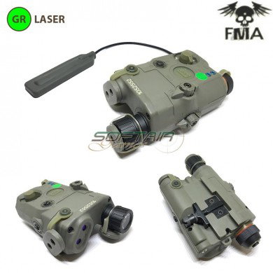 Ultra Upgrade Peq La5-c Green Laser & White Led Light With Ir Lenses Foliage Green Fma (fma-tb1075-fg)