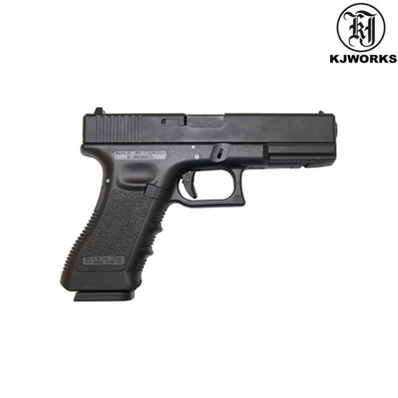 Pistola A Co2 G17 Frame Black & Carrello Metallo Black Kjworks (kjw-451006)