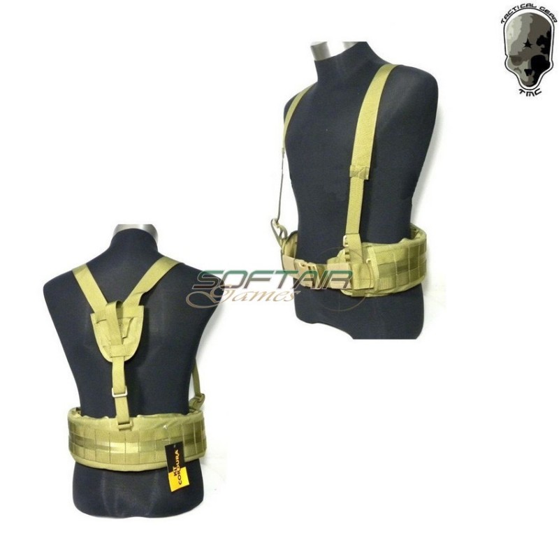 Cinturone Molle Con Spallacci Tan Eg Style Mlcs Gen Ii Tmc (tmc-0069-tan)