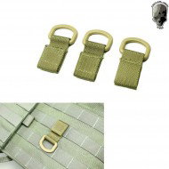 Set 3pz Shackle Molle Khaki Tmc (tmc-0683-kk)