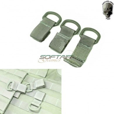 Set 3pz Shackle Molle Ranger Green Tmc (tmc-0685-rg)