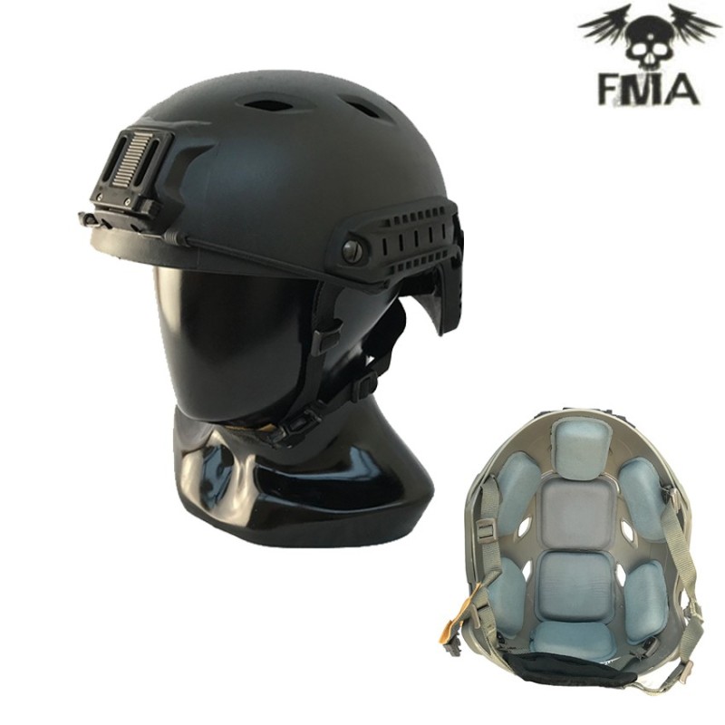 Elmetto Base Jump Simple Version Black Fma (fma-tb957-bj1-bk)