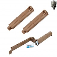Set 2 Pezzi Dark Earth Porta Batterie Cr123 Tmc (tmc-2693-de)