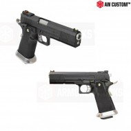Pistola A Gas Hi-capa Split Black Carrello & Black Frame Gbb Armorer Works (aw-110499)