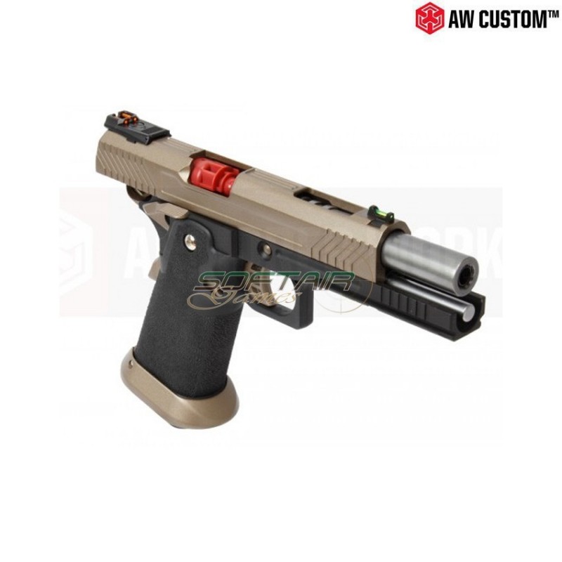 Pistola A Gas Hi-capa Full Fde Carrello & Black Frame Gbb Armorer Works (aw-110505)