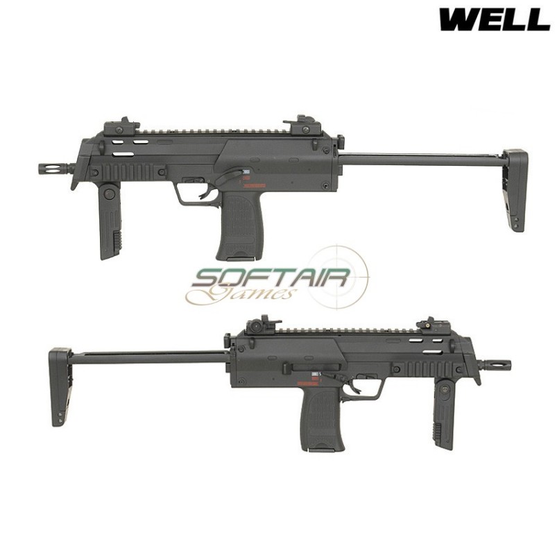 Mitraglietta Elettrica Mp7a1 Black Smg Well (r4)