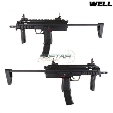 Mitraglietta Elettrica Mp7a1 Black Smg Full Metal Version Well (009214)
