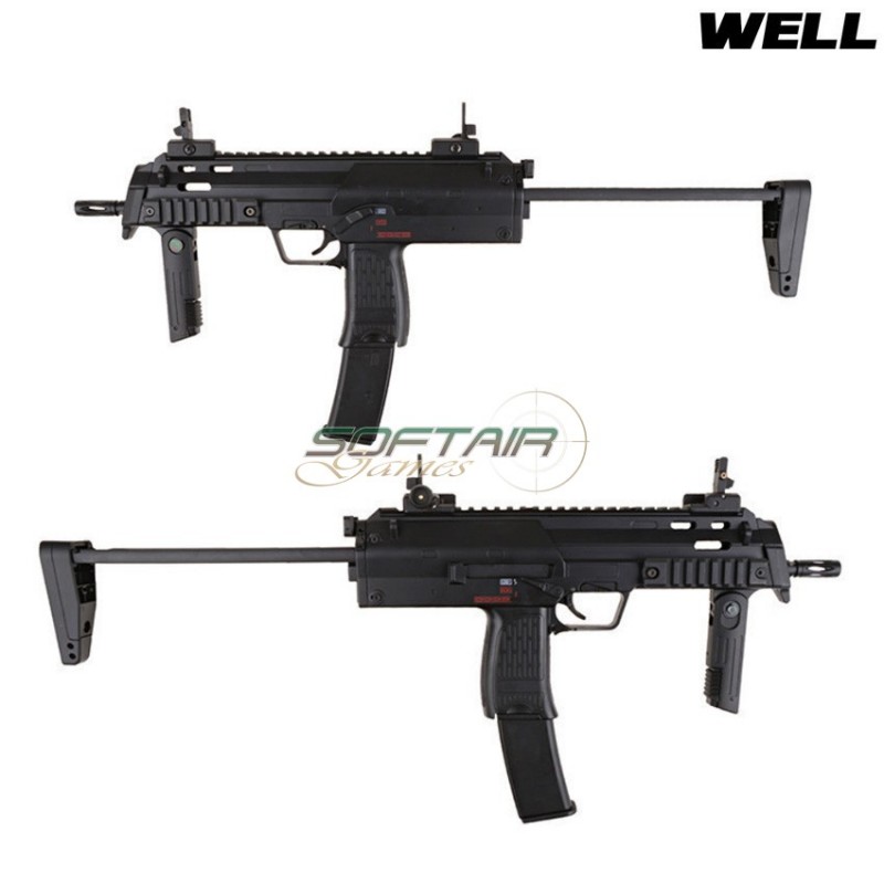 Mitraglietta Elettrica Mp7a1 Black Smg Full Metal Version Well (009214)
