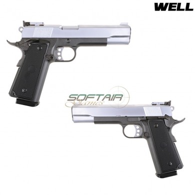 Pistola A Gas G191a Black Frame & Silver Slide Well (g191a-gas)