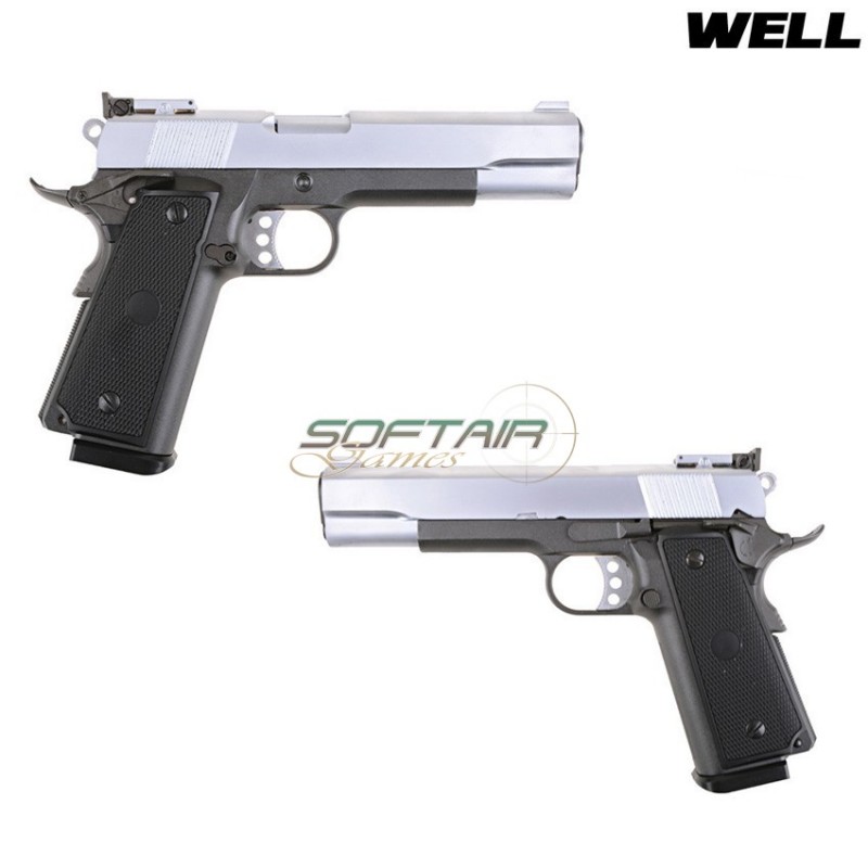 Pistola A Gas G191a Black Frame & Silver Slide Well (g191a-gas)