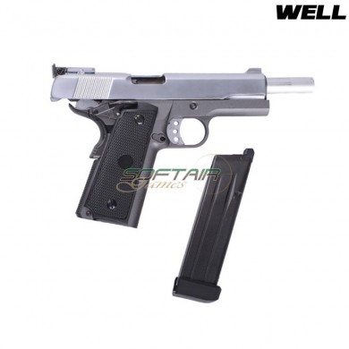 Co2 Pistol G191a Black Frame & Silver Slide Well (g191a-co2)