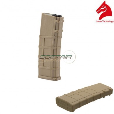 Caricatore Monofilare Milsim 30bb Tan Per M4/m16 Lonex (gb-06-11)