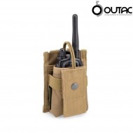 Tasca Porta Radio Coyote Tan Outac (ot-rp02-ct)