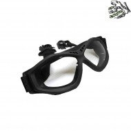 Maschera Sonic Per Elmetto Con Black Frame & Clear Lense Frog Industries (fi-610416-bkcl)
