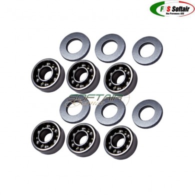 Boccole Da 8mm Cuscinettate Aperte Per A&k M249/m60/mk43 Fps (fps-b8m60)