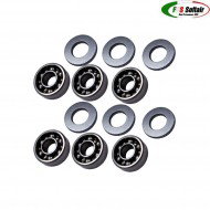 Open Steel Bearings Bushings 8mm For A&k M249/m60/mk43 Fps (fps-b8m60)
