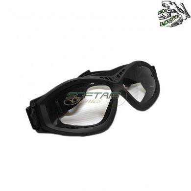 Maschera Sonic Con Black Frame & Clear Lense Frog Industries (fi-610410-bkcl)