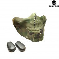 Skull Style Mask Half Face Multicam Emerson (em6643mc)