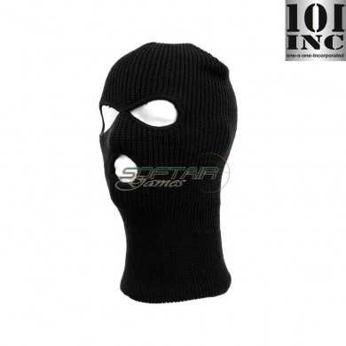 Acrylic Balaclava 3 Holes Black 101 Inc (inc-214281-bk)