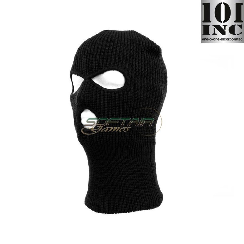 Acrylic Balaclava 3 Holes Black 101 Inc (inc-214281-bk)
