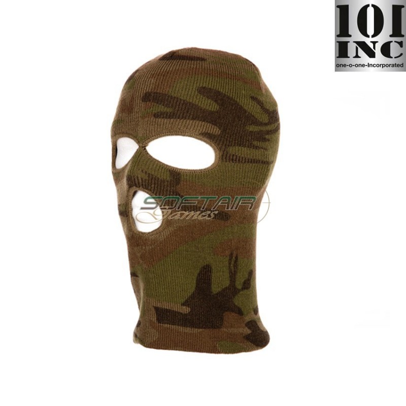Acrylic Balaclava 3 Holes Woodland 101 Inc (inc-214281-wd)
