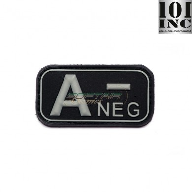 Patch 3d Pvc Blood Type A- Black Inc 101 (inc-444100-3507-bk)