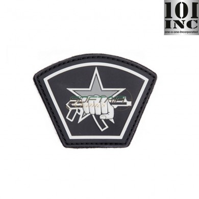 Patch 3d Pvc Russian Star Fist Black 101 Inc (inc-444130-5555)