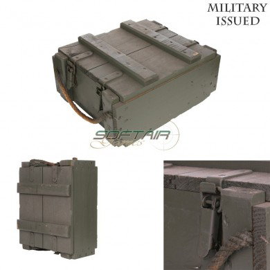 Cassa Esercito In Legno Verde 44x35x20cm Military Issued (mi-ce-gr)