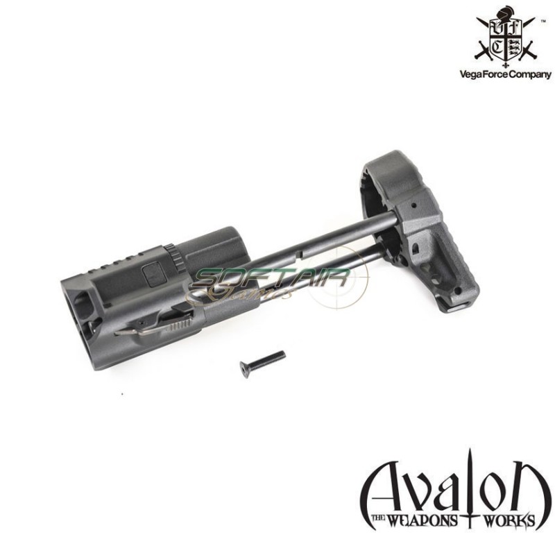 Qrs Telescopic Aeg Stock Black Vfc (vf9-stkqrsebk01)