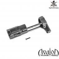 Qrs Telescopic Aeg Stock Black Vfc (vf9-stkqrsebk01)