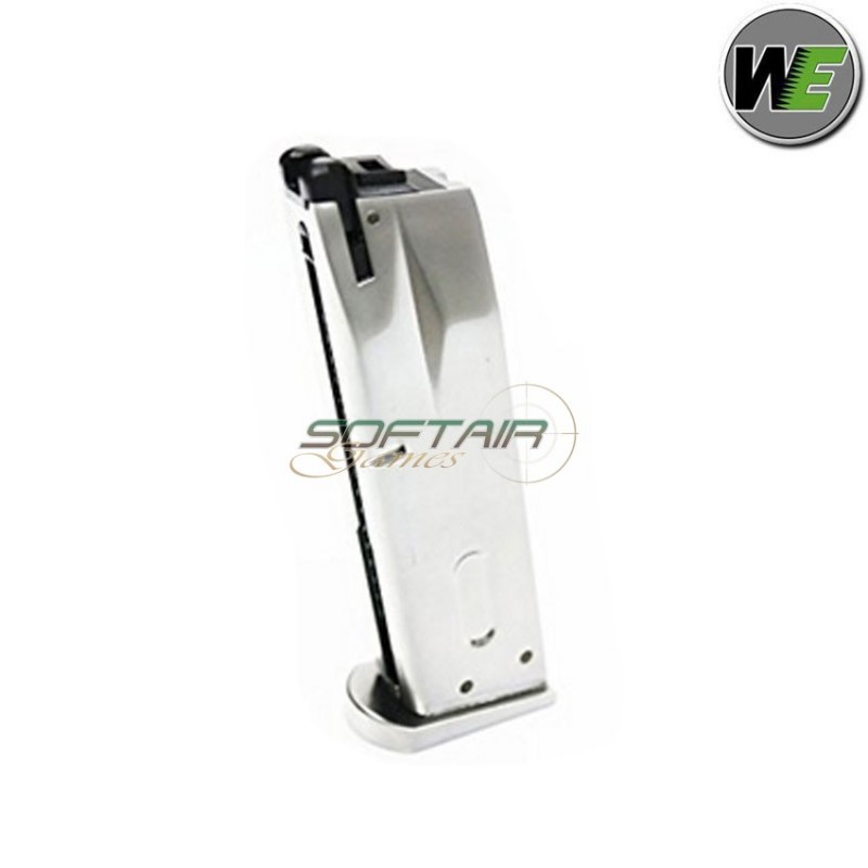 Gas Magazine 25bb Silver For Beretta M9/m92f We (we-carw051s)