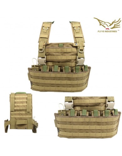 FLYYE製実物 WSH チェストリグ WASATCH Vest Armor chest-rig-wsh-molle-coyote-