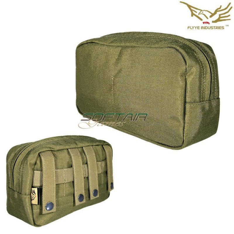 Horizontal Utiliy Accessories Pouch Khaki Flyye Industries (fy-ph-c007-kh)