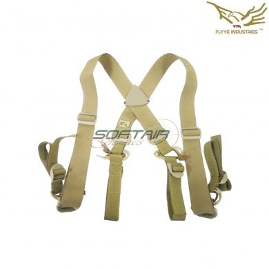 Suspenders X Type Per Cinturone Khaki Flyye Industries (fy-bt-b004-kh)