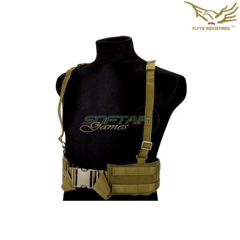 Belt & Suspenders Right Angle Coyote Brown Flyye Industries (fy-bt-b007-cb)