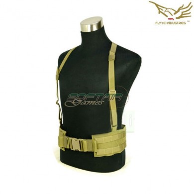 Belt & Suspenders Right Angle Khaki Flyye Industries (fy-bt-b007-kh)