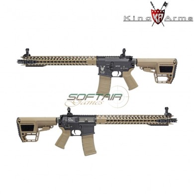 Electric Rifle M4 Tws Keymod Dinosaur Dark Earth King Arms (ka-ag-200-de)