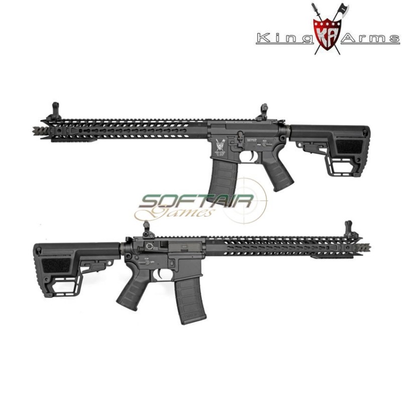 Fucile Elettrico M4 Tws Keymod Dinosaur Black King Arms (ka-ag-200-bk)