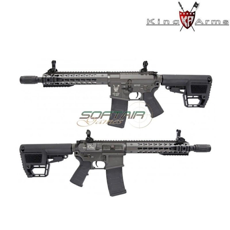 Fucile Elettrico M4 Tws Keymod Cqb Grey King Arms (ka-ag-198-gy)
