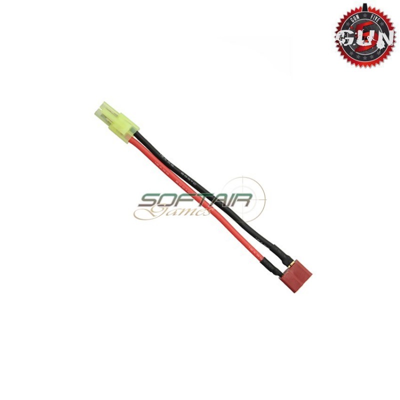 Connector Long Deans Female To Mini Tamiya Male Gun Five (gf-vbminim)