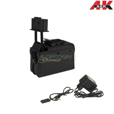 Caricatore Elettrico Black 1500bb Per M249/mk46 A&k (aek-1500-mag-bk)