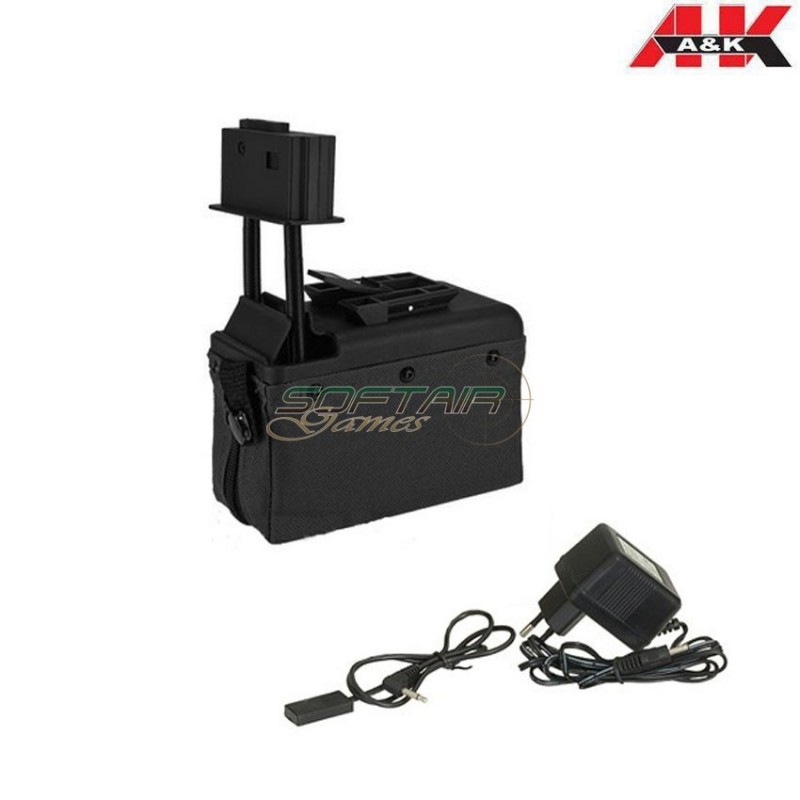 Caricatore Elettrico Black 1500bb Per M249/mk46 A&k (aek-1500-mag-bk)